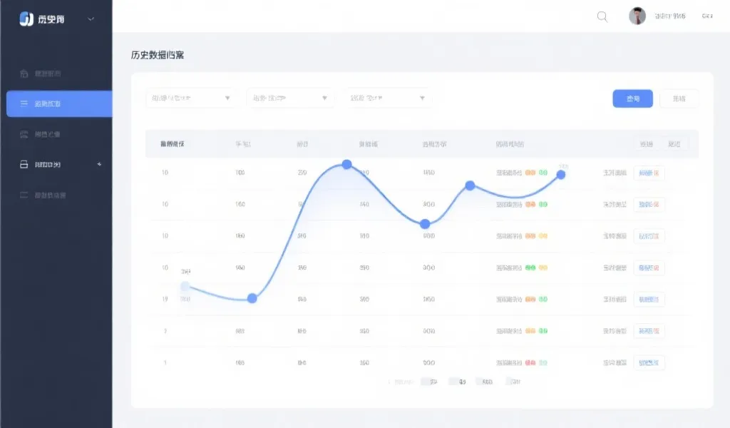 历史数据归档与查询界面